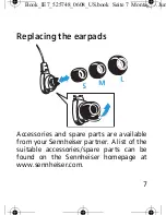 Preview for 8 page of Sennheiser IE 7 Instructions For Use Manual