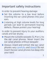 Предварительный просмотр 2 страницы Sennheiser IE 8 Instructions For Use Manual