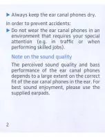 Предварительный просмотр 3 страницы Sennheiser IE 8 Instructions For Use Manual