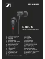 Предварительный просмотр 1 страницы Sennheiser IE 800 S Instruction Manual