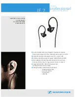 Предварительный просмотр 2 страницы Sennheiser IE Brochure