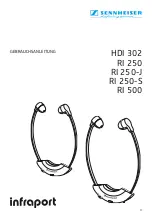 Предварительный просмотр 3 страницы Sennheiser infraport  ri 250 Instructions For Use Manual