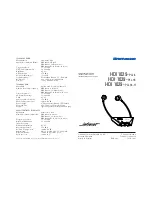 Предварительный просмотр 1 страницы Sennheiser INFRAROT HDI 1029-PLL 16 Instructions For Use