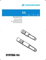 Предварительный просмотр 1 страницы Sennheiser K 6-P Instructions For Use Manual