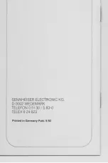 Preview for 5 page of Sennheiser KAT 15 P 48 Datasheet