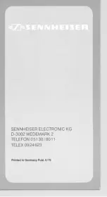 Preview for 4 page of Sennheiser KAT 15 Manual