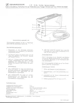 Sennheiser L 20 Instructions For Use preview