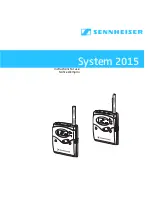 Sennheiser L 2015 Instructions For Use Manual preview