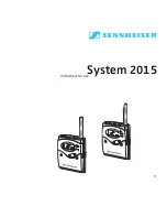 Preview for 3 page of Sennheiser L 2015 Instructions For Use Manual