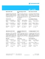 Preview for 2 page of Sennheiser L1035 Specification