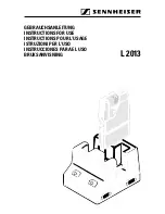 Sennheiser l2013 Instructions For Use Manual предпросмотр