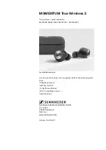 Предварительный просмотр 1 страницы Sennheiser M3IETW2 Instruction Manual