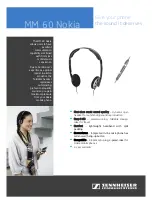 Sennheiser m@m 60 Specification Sheet предпросмотр