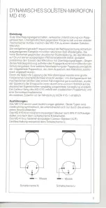 Предварительный просмотр 3 страницы Sennheiser MD 416 Manual