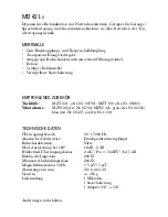 Preview for 2 page of Sennheiser MD 421 II Instructions For Use Manual