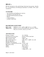 Preview for 3 page of Sennheiser MD 421 II Instructions For Use Manual