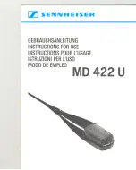 Sennheiser MD 422 Manual предпросмотр