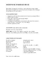 Preview for 6 page of Sennheiser MD 425 Instructions For Use Manual