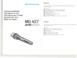 Sennheiser MD 427 Instructions предпросмотр