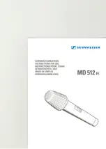 Предварительный просмотр 1 страницы Sennheiser MD 512 FE Manual