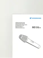 Предварительный просмотр 1 страницы Sennheiser MD 516 FE Instructions For Use