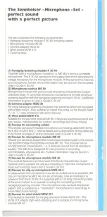 Предварительный просмотр 3 страницы Sennheiser ME 20 Manual