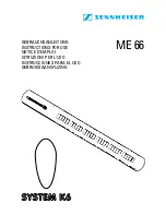 Предварительный просмотр 1 страницы Sennheiser ME 66 Instructions For Use