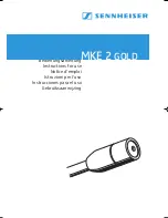 Preview for 1 page of Sennheiser MKE 2 Gold (German) Bedienungsanleitung