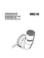 Sennheiser MKE 40 Instructions For Use preview