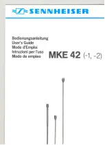 Sennheiser MKE 42-1 Manual preview