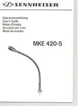 Preview for 1 page of Sennheiser MKE 420-5 User Manual