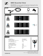 Sennheiser MKE Essential Omni Quick Manual preview