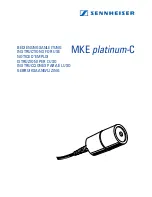 Sennheiser MKE platinum-C Instructions For Use Manual preview