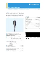 Предварительный просмотр 1 страницы Sennheiser MKE PLATINUM Product Sheet