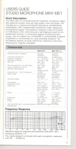 Preview for 6 page of Sennheiser MKH 106T User Manual