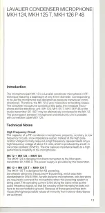 Preview for 7 page of Sennheiser MKH 124 User Manual