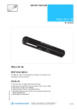 Предварительный просмотр 11 страницы Sennheiser MKH 20 Service Manual