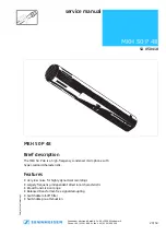 Preview for 29 page of Sennheiser MKH 20 Service Manual