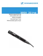 Sennheiser MKH 30 Instructions For Use Manual предпросмотр