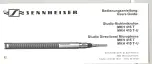 Sennheiser MKH 415 T User Manual предпросмотр