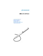 Предварительный просмотр 1 страницы Sennheiser MKH 418 S P48 U Instruction Manual