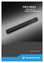 Предварительный просмотр 1 страницы Sennheiser MKH 8060 Instruction Manual