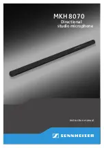 Предварительный просмотр 1 страницы Sennheiser MKH 8070 Instruction Manual