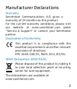 Предварительный просмотр 6 страницы Sennheiser MM 30G Quick Manual