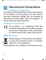 Preview for 5 page of Sennheiser MM 30I - Quick Manual