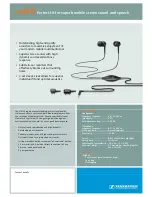 Предварительный просмотр 1 страницы Sennheiser MM 50 Technical Data