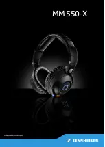 Предварительный просмотр 1 страницы Sennheiser MM 550-X Instruction Manual