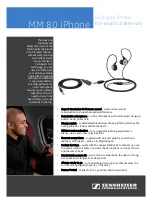 Предварительный просмотр 1 страницы Sennheiser MM 80 IPHONE Datasheet