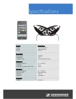 Preview for 2 page of Sennheiser MM MM 60 iPhone Specifications