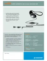 Предварительный просмотр 1 страницы Sennheiser MM MM30 Technical Data